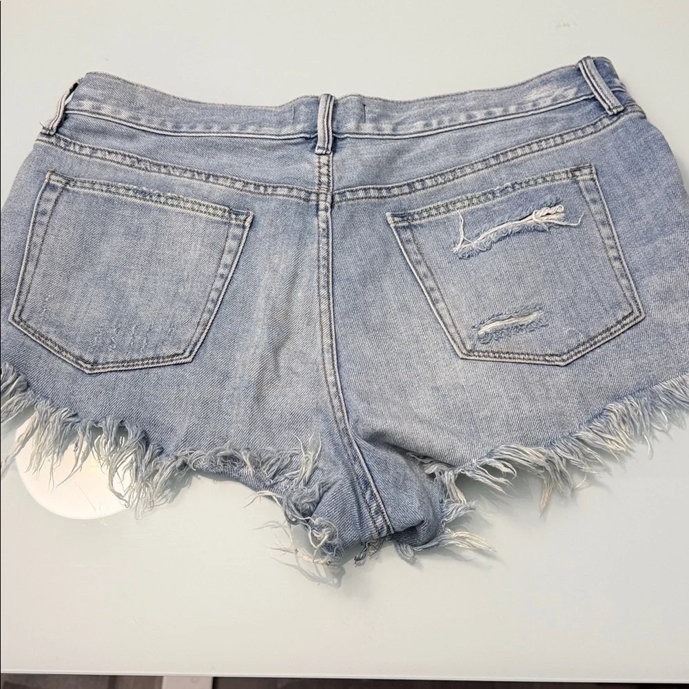 We The Free Relaxed Distressed Denim Shorts